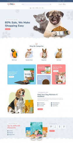 E-commerce animalerie store