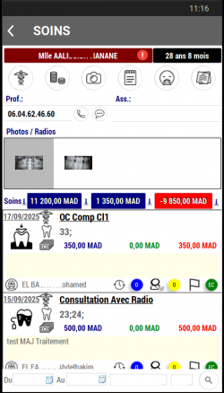 Application mobile de gestion du cabinet dentaire
