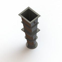 Réalisation d'un goulotte descente matière organique