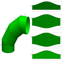Réalisation des plans de fabrication d'un coude 90° en tôle