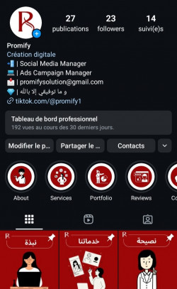 page instagram professionnelle