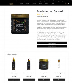 Site e-commerce pour produits cosmétiques