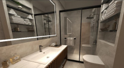Rendu 3D 360° Salle de bain