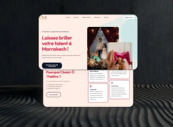 Site vitrine pour école de théâtre