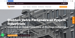 Notre entreprise a développé ce siteweb pour globten