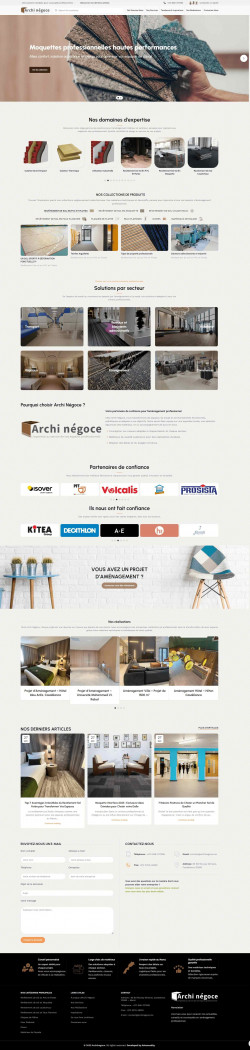 ArchiNégoce.ma — Premier site catalogue B2B sous Woodmart (mobilier pro)