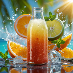 Tropical Juice Branding – Summer Refresh Concept