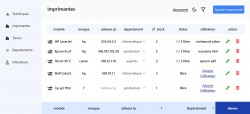 application web de gestion des imprimantes