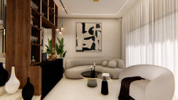 Aménagement intérieur de reception de villa