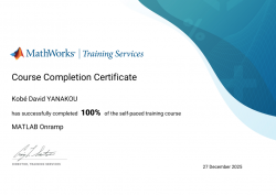 Certification Officielle MATLAB - MathWorks