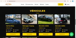 site web pour une agence de location de voitures